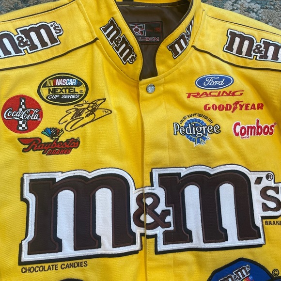 Vintage jeff hamilton nascar jacket yellow xl - Picture 4 of 13